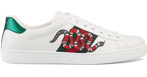 gucci ace snake ssense|gucci snakes sneakers.